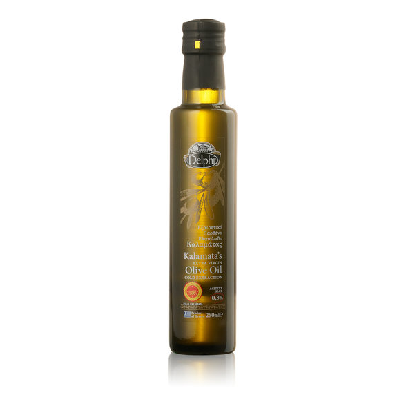 Масло оливковое Каламата DELPHI 0,25л ст/б