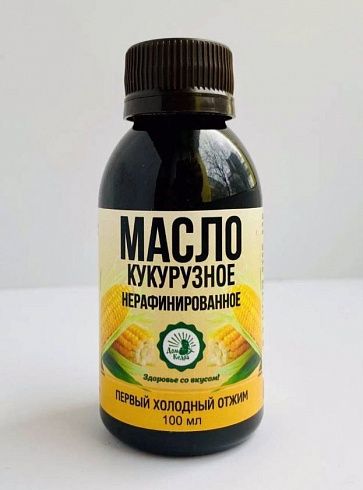 Масло растительное нерафинированное кукурузное , ПЭТ 100 мл