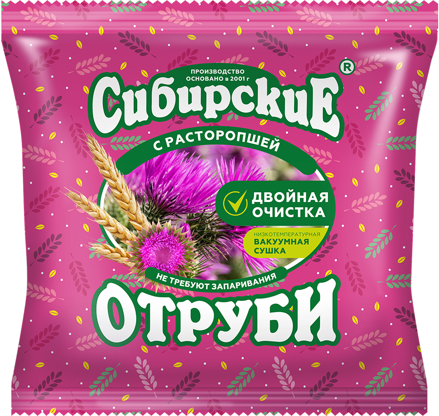 Отруби Сибирские Пшеничные (с расторопшей), 200 г