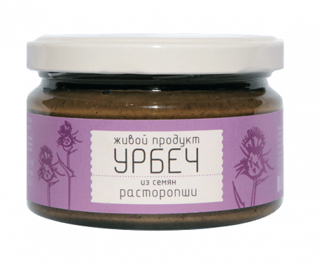 Урбеч из семян расторопши, стекло 200 г