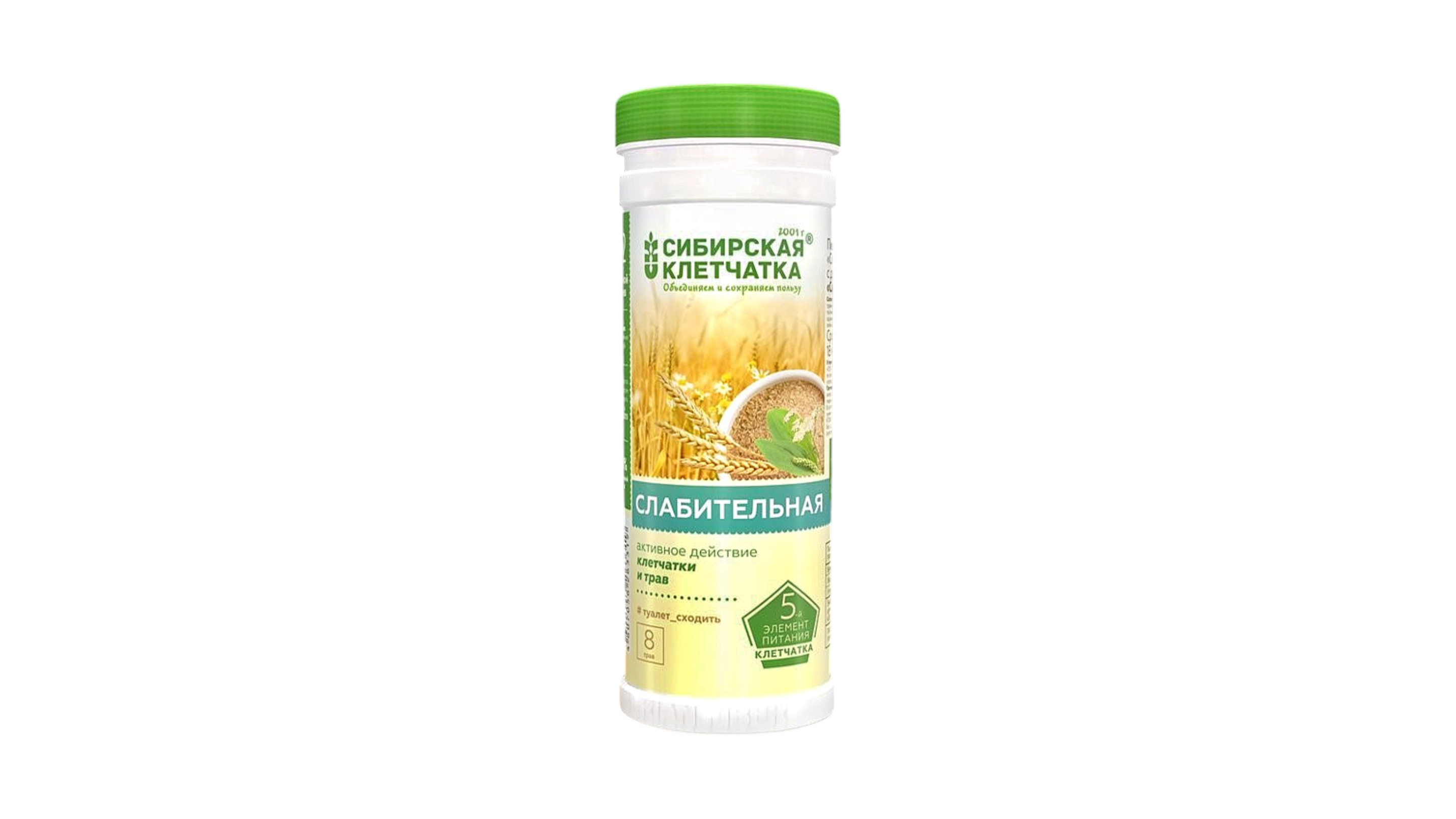 Слабительная, Клетчатка Сибирская, 170 г