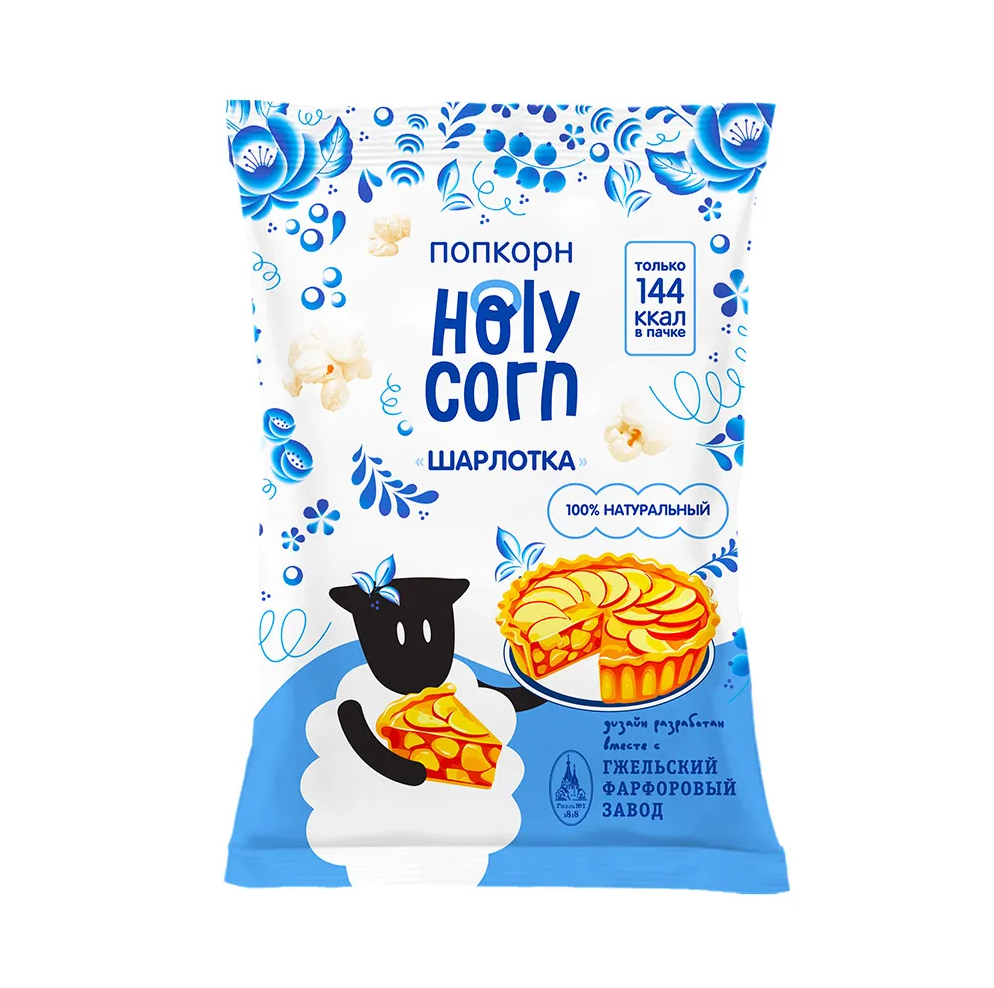 Кукуруза воздушная (попкорн) Шарлотка Holy Corn,  35 г.