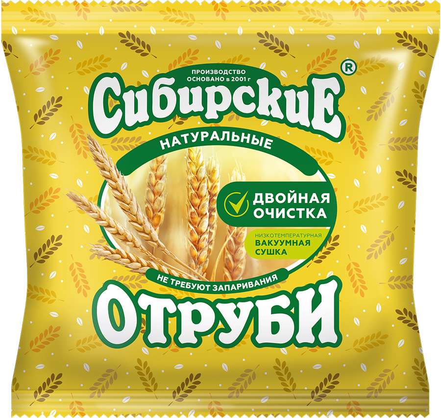 Отруби Сибирские ПШЕНИЧНЫЕ натуральные, 200 г