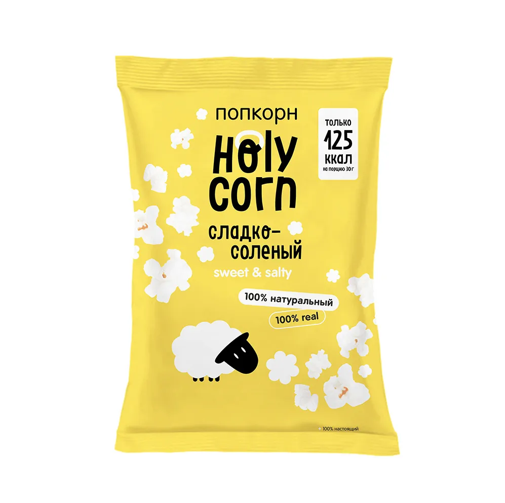 Кукуруза воздушная (попкорн) Сладко-соленая Holy Corn, 30 г.