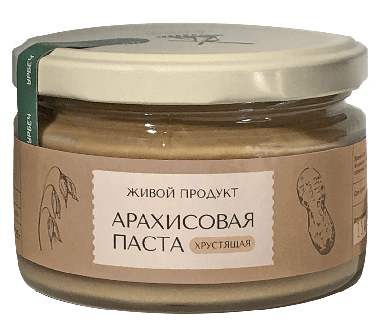 Паста "Арахисовая хрустящая", стекло  200 г